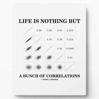 Life Is Nothing But A Bunch Of Correlations Photo Plaques