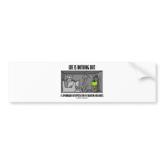 Life Is Nothing But A Copanhagen Interpretation bumpersticker