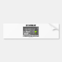 Life Is Nothing But A Copanhagen Interpretation Bumper Stickers
