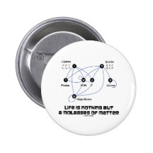 Life Is Nothing But A Molasses Of Matter Pinback Button