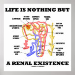 Life Is Nothing But A Renal Existence (Nephron) Print