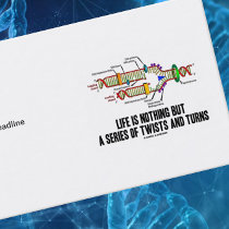 Life Is Nothing But A Series Of Twists And Turns Business Card Templates