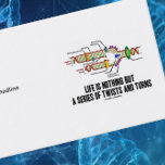Life Is Nothing But A Series Of Twists And Turns Business Card Templates