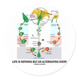 Life Is Nothing But An Alternating Event zazzle_sticker