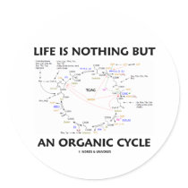Life Is Nothing But An Organic Cycle (Krebs Cycle) Sticker