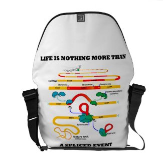 Life Is Nothing More Than A Spliced Event (RNA) rickshaw_messengerbag