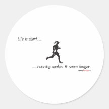 Life Is Short - Running Sticker