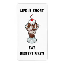 Life Is Short Shipping Labels