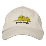 Life Is Simple Emroidered Cap embroidered hats