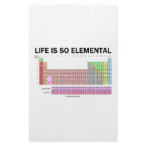 Life Is So Elemental (Periodic Table Of Elements) Personalized Stationery