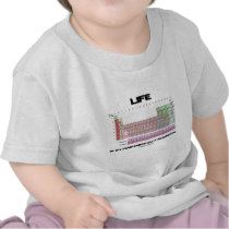 Life Is So Fundamentally Elemental Periodic Table t-shirts