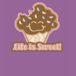 life is sweet chocolate cupcake