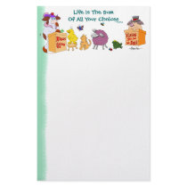 Life Is The Sum Of All Your Choices stationery by dradcliffe Life Is The Sum Of All Your Choices stationery