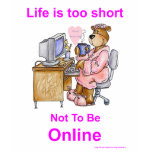 Life is too short  on black Shirt