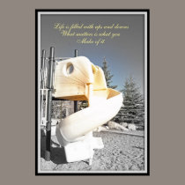 Life is ups and downs posters