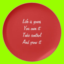 Life is yours plates