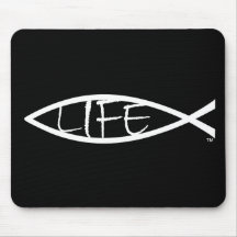 “Life” Jesus Fish – Mouse Pad