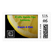Life, Lemons, Fish postage