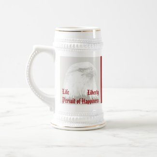 Life, Liberty, persuit patriotic mug