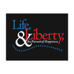 Life, Liberty, & the Pursuit of Happiness Card Post Cards