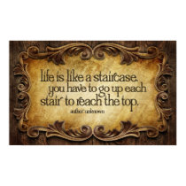 Life Like Staircase Inspirational Poster Print