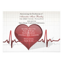Life Line Medical Graduation Invitation