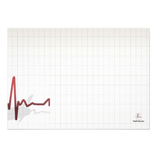 Life Line Medical Graduation Invitation