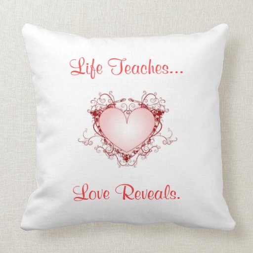 Life Love Quote Pillow