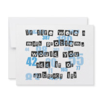 Life & Math invitations