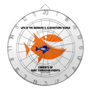 Life Mergers & Acquisitions World Turducken Fish Dartboard With Darts