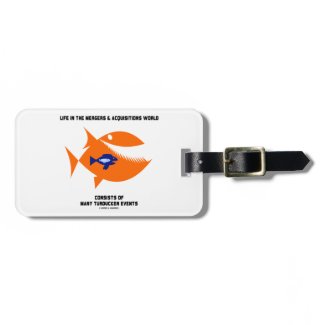 Life Mergers & Acquisitions World Turducken Fish Travel Bag Tag