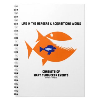 Life Mergers & Acquisitions World Turducken Fish Note Books