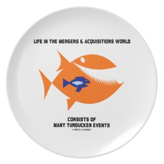 Life Mergers & Acquisitions World Turducken Fish Party Plate