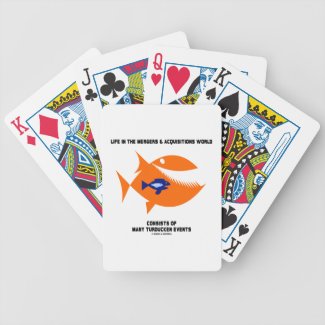 Life Mergers & Acquisitions World Turducken Fish Playing Cards