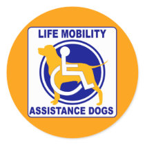 LIFE MOBILITY ASSISTANCE DOGS stickers by Sofia_Youshi LIFE MOBILITY ASSISTANCE DOGS stickers