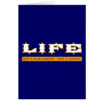 LIFE: Not a Punishment, Not a Choice cards