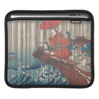 Life of Nichiren Prayer for Rain Answered Utagawa Sleeves For iPads