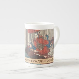 Life of Nichiren Prayer for Rain Answered Utagawa Bone China Mug