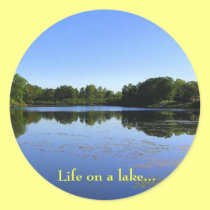 Life on a Lake - Large Stickers