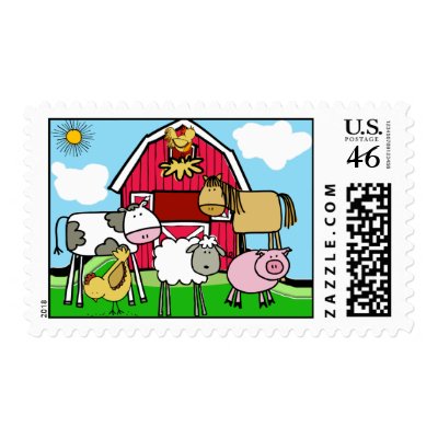 Life on the Farm Postage Stamps