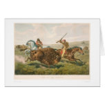 Life on the Prairie: The Buffalo Hunt (0878A) Greeting Cards