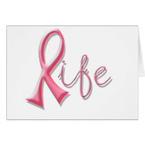 Life Pink Ribbon cards