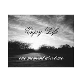 Life Quote Wall Stretched Canvas Print Canvas Print