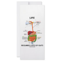 Life Requires Lots Of Guts (Digestive System) rack cards by wordsunwords Life Requires Lots Of Guts (Digestive System) rack cards