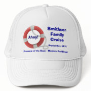 Life Ring Personalized Cruise Cap hat