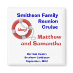 Life Ring Personalized Cruise Magnet