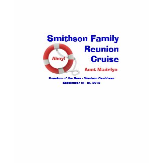 Life Ring Personalized Cruise Shirt zazzle_shirt
