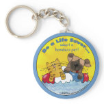 Life Saver Adopt Homeless Pets Key Chains