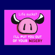 life sucks? postcard