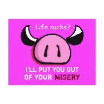 life sucks? postcard by xxxOinXxxx life sucks? postcard